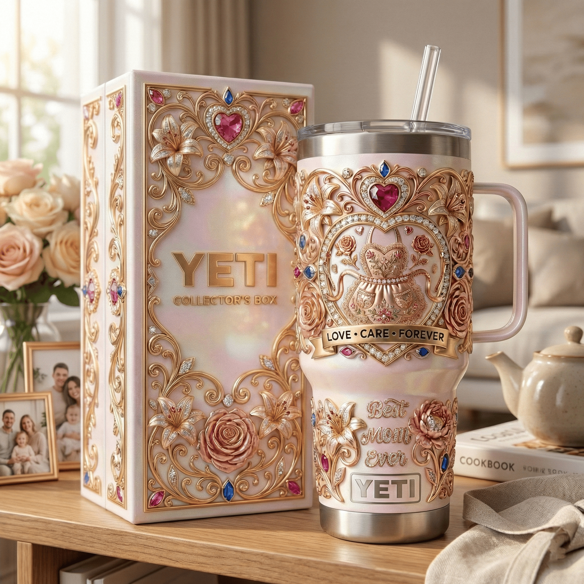 MOM 40oz Tumbler With Handle HTTT