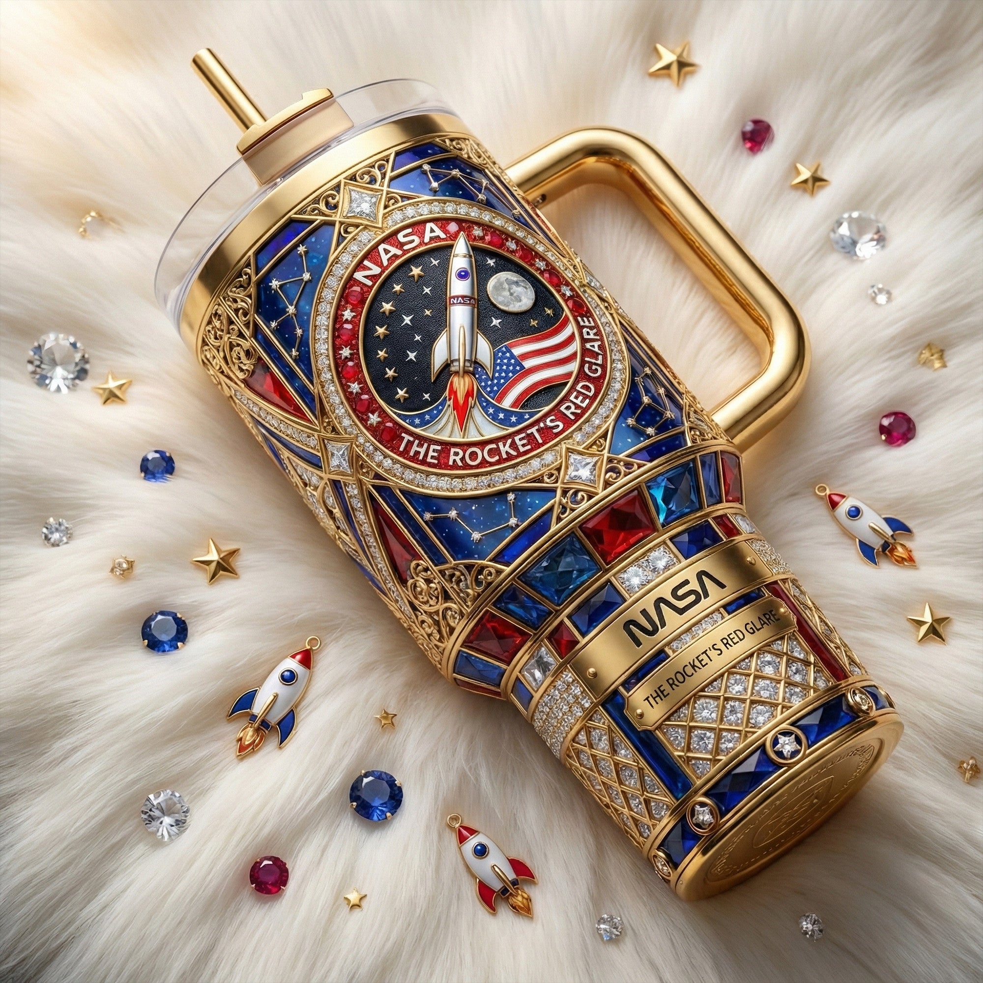 NSA 40oz Tumbler With Handle DAT