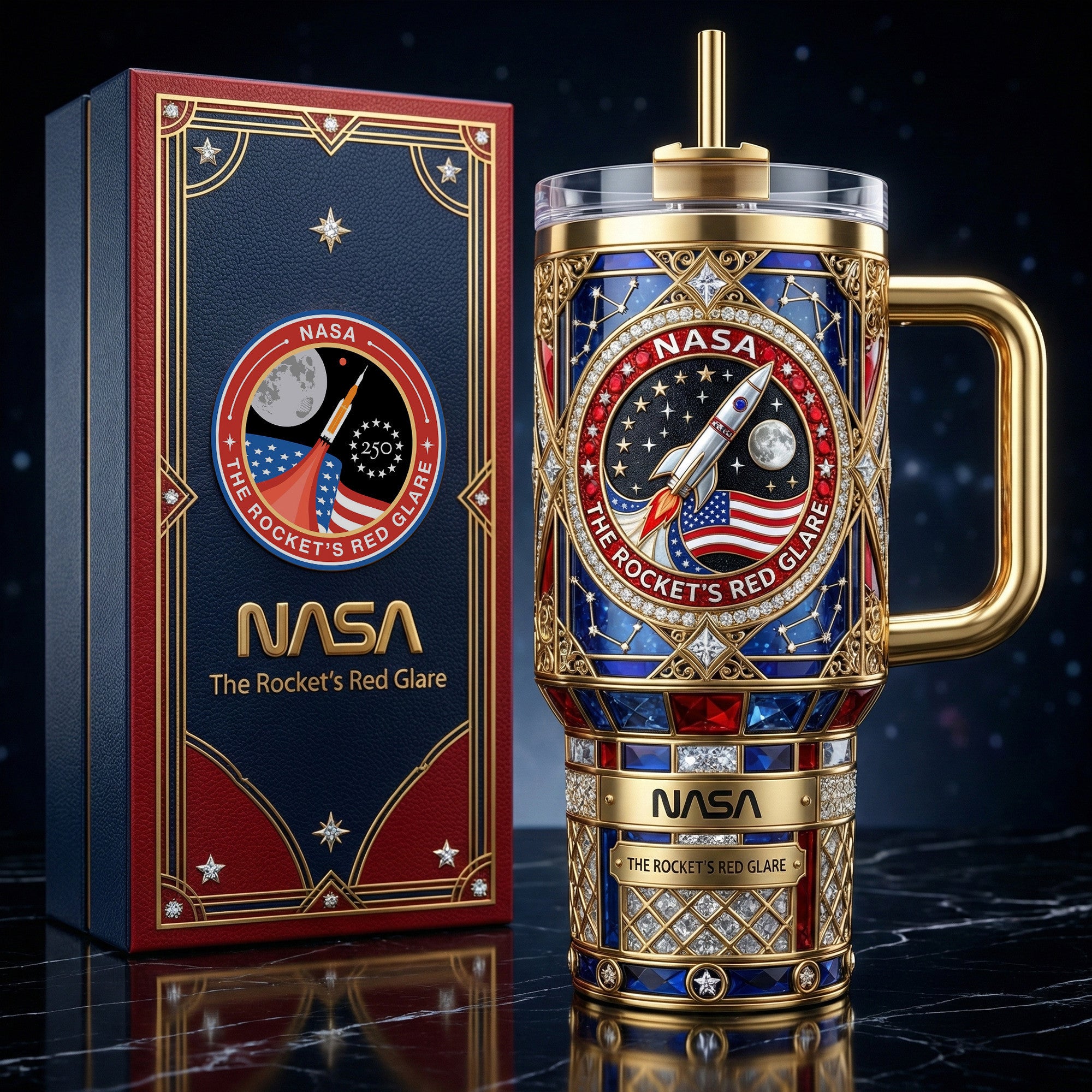 NSA 40oz Tumbler With Handle DAT