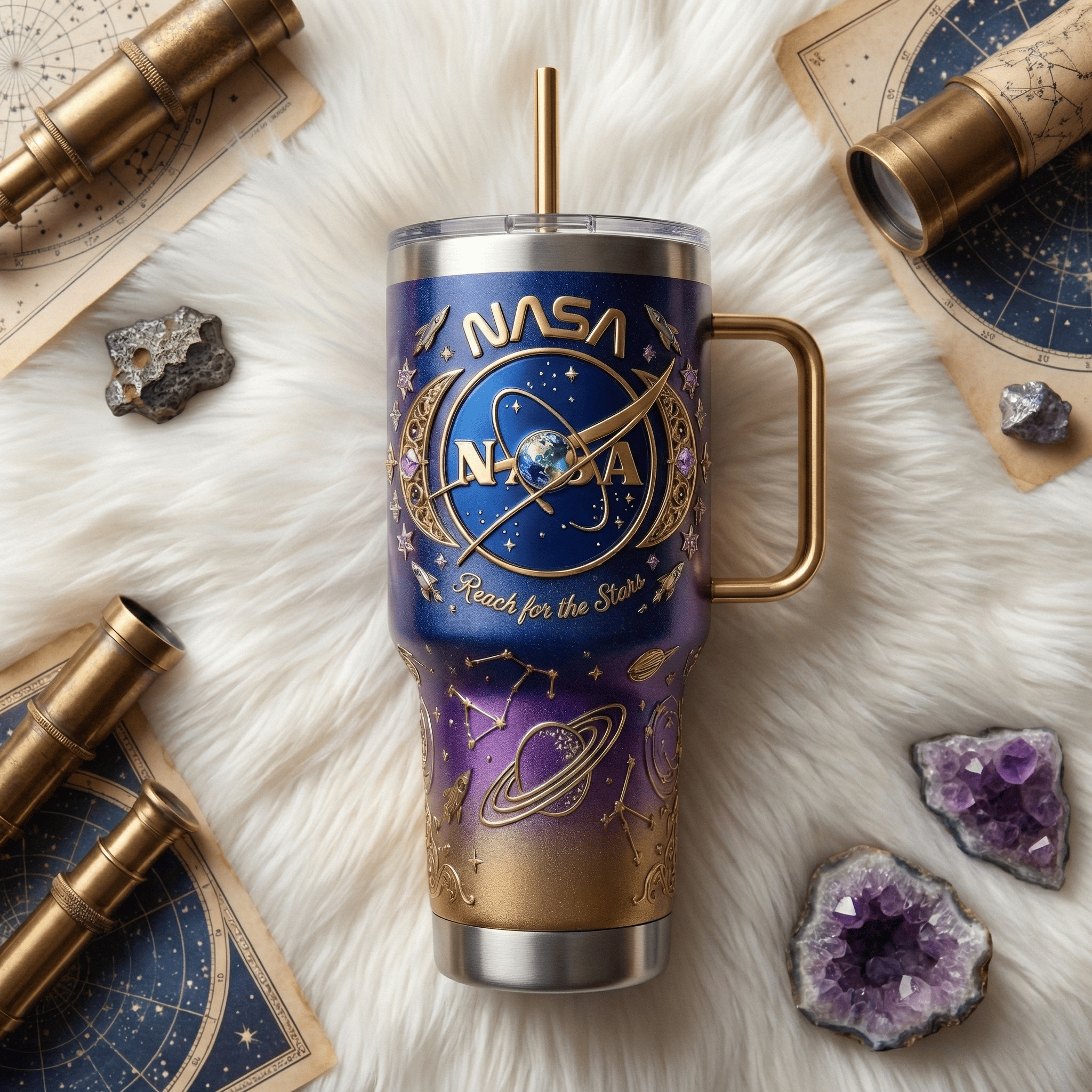 NASA 40oz Tumbler With Handle HTTT